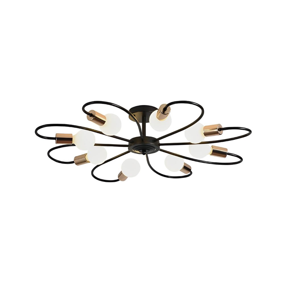 Dahlia Floral Flush Mount (33") - LivingLX