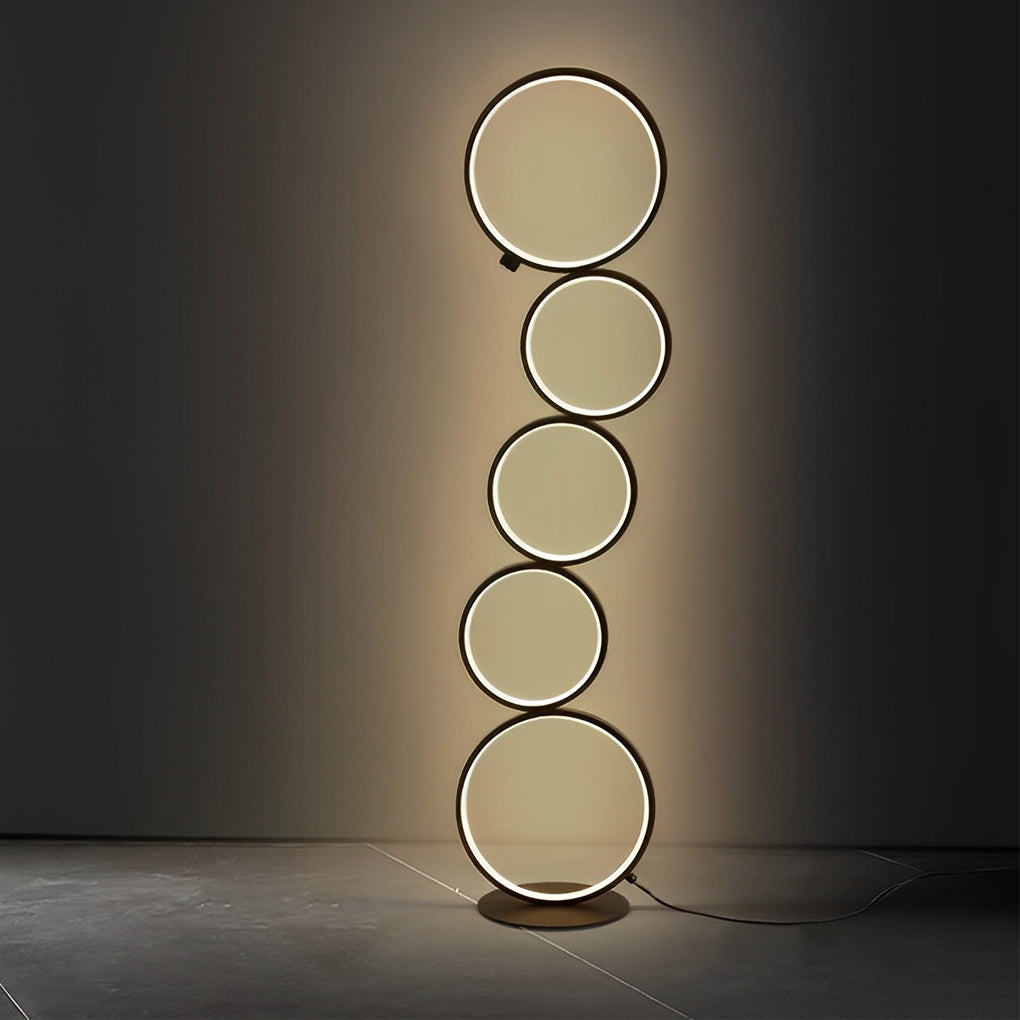 Cascade Five-Ring Floor Lamp (44")