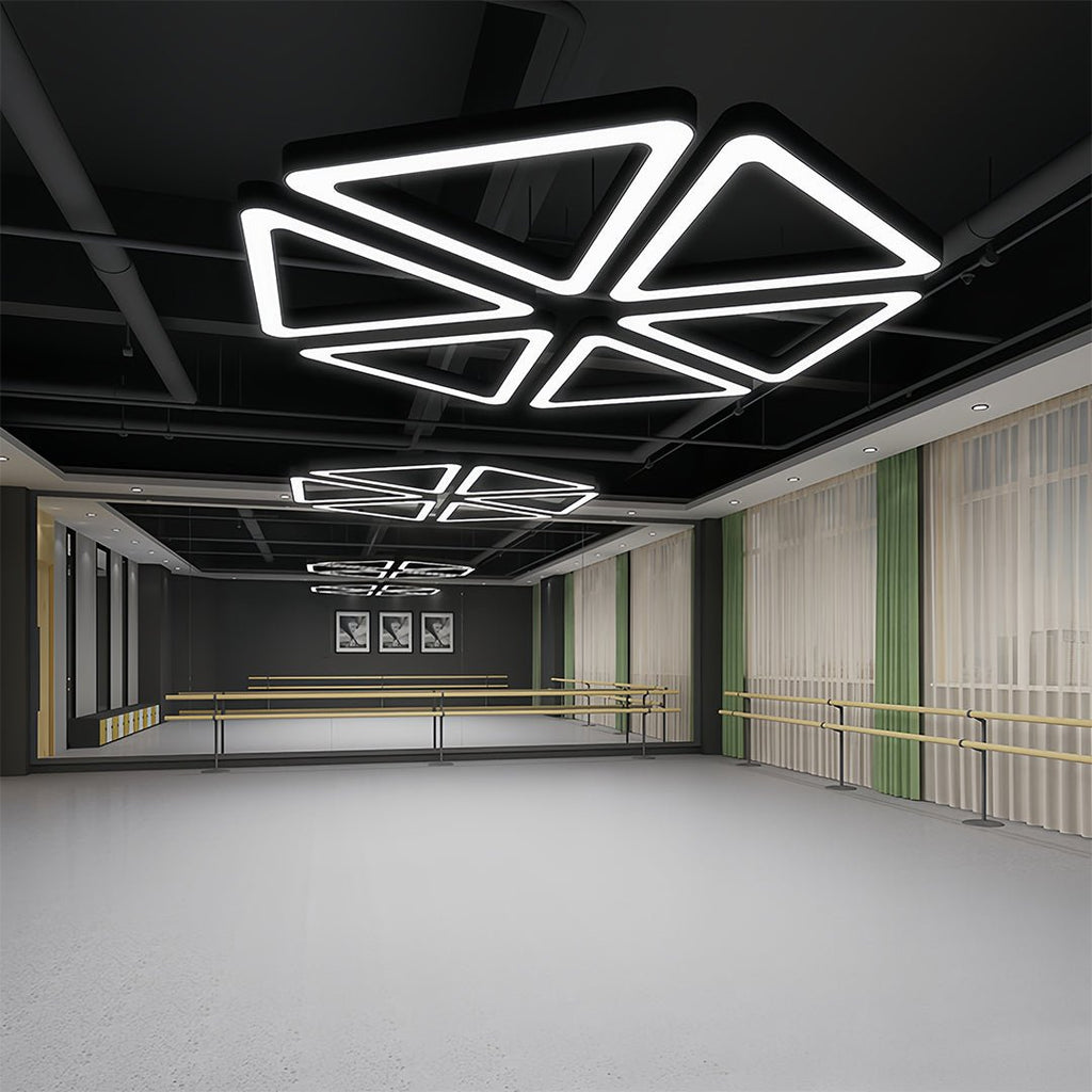 Delta Triangular Chandelier (24"–47") - LivingLX