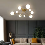 Lyra Glass Bean Semi-Flush Mount (26"–39")