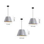Indigo Felt Acoustic Pendant (13"–21")