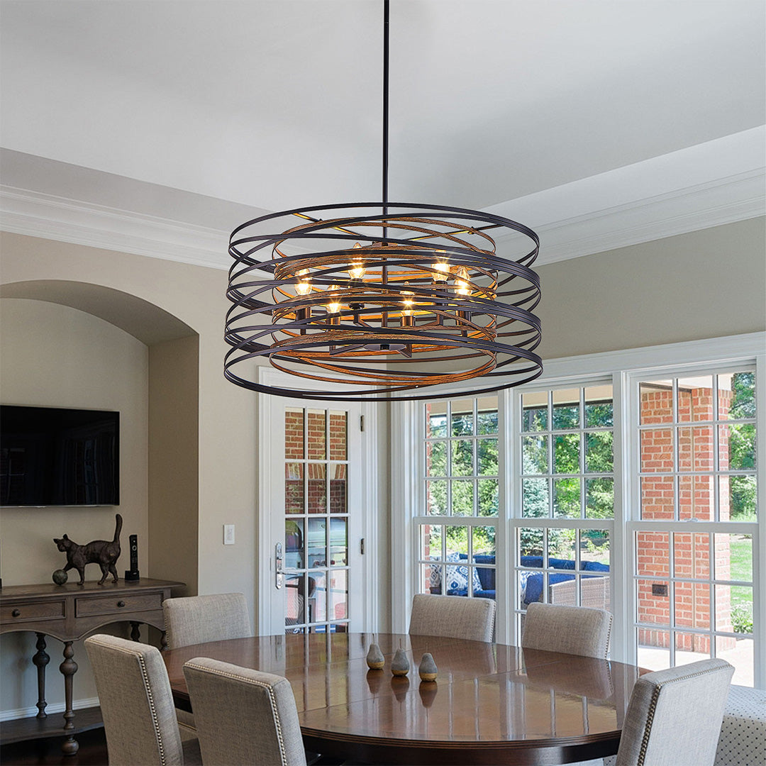 Ridley Drum Cage Pendant (13"–24")