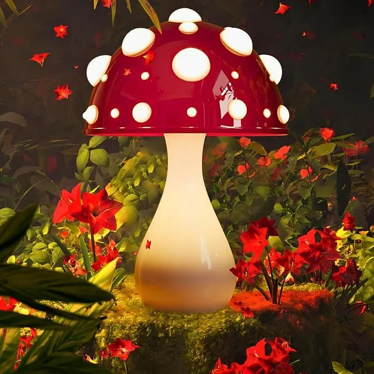 MushGlow Mushroom Table Lamp (8"–12")