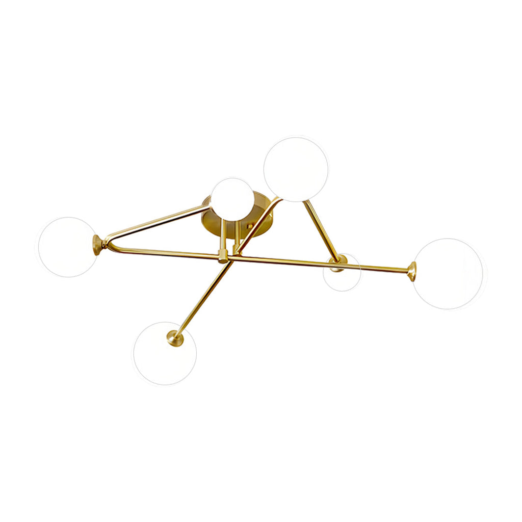 Lyra Glass Bean Semi-Flush Mount (26"–39")