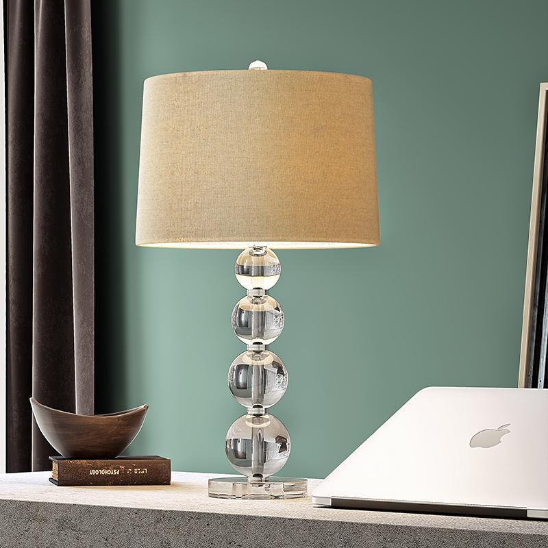 Estelle Crystal Ball Table Lamp (20") - LivingLX