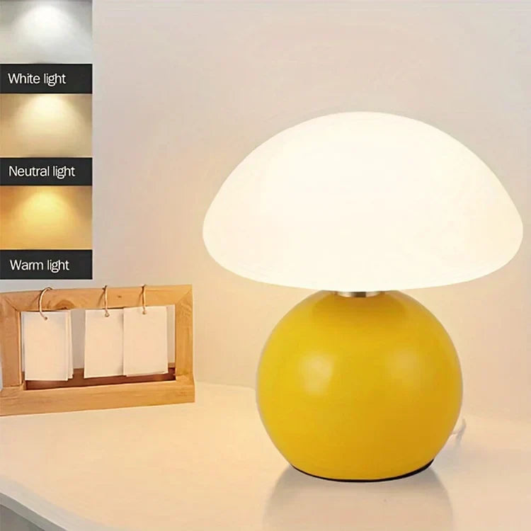 LumiCéram Ceramic Mushroom Lamp