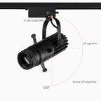 Focus Adjustable Beam LED Spotlight | Surface or Track Mount COB - LivingLX