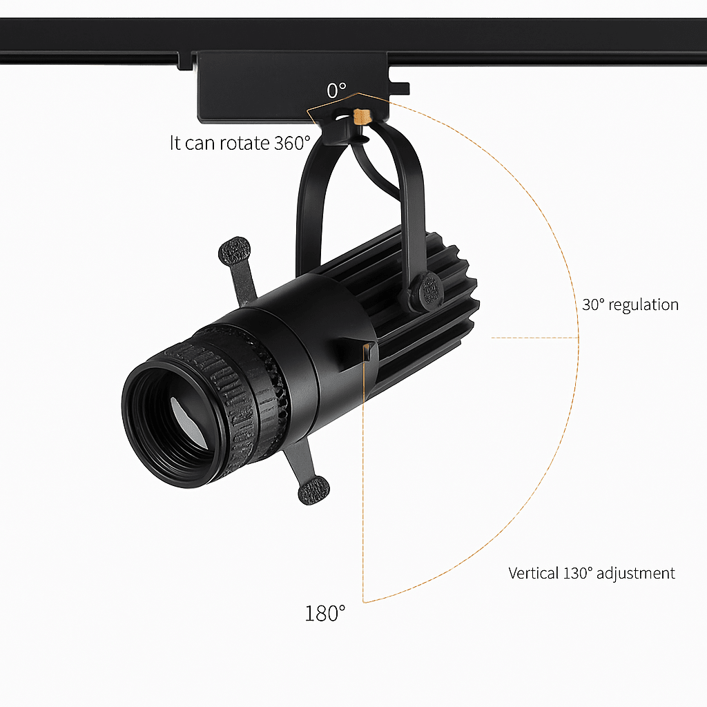 Focus Adjustable Beam LED Spotlight | Surface or Track Mount COB - LivingLX