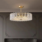 Margaux Copper Glass Semi-Flush Mount (16"–24")