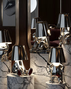 GleamTouch – Gold-Colored USB-Rechargeable Table Lamp, Dimmable and Compact - LivingLX