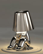 GleamTouch – Gold-Colored USB-Rechargeable Table Lamp, Dimmable and Compact - LivingLX