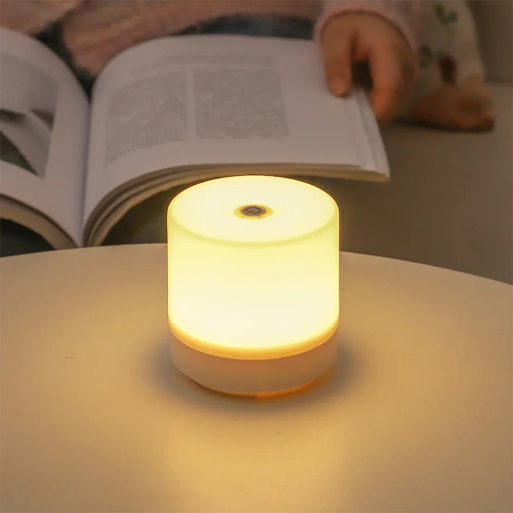 GlowEase – Compact LED Night Light with Touch Dimming - LivingLX