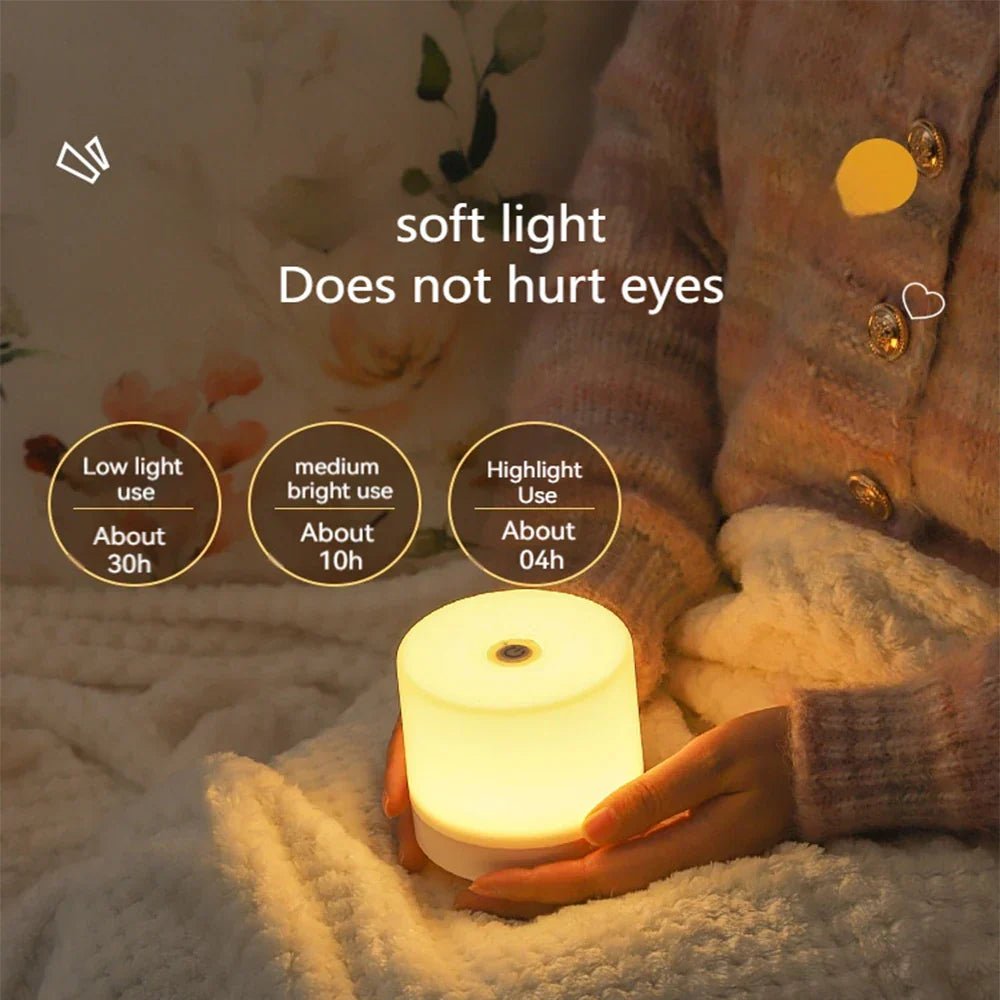 GlowEase – Compact LED Night Light with Touch Dimming - LivingLX