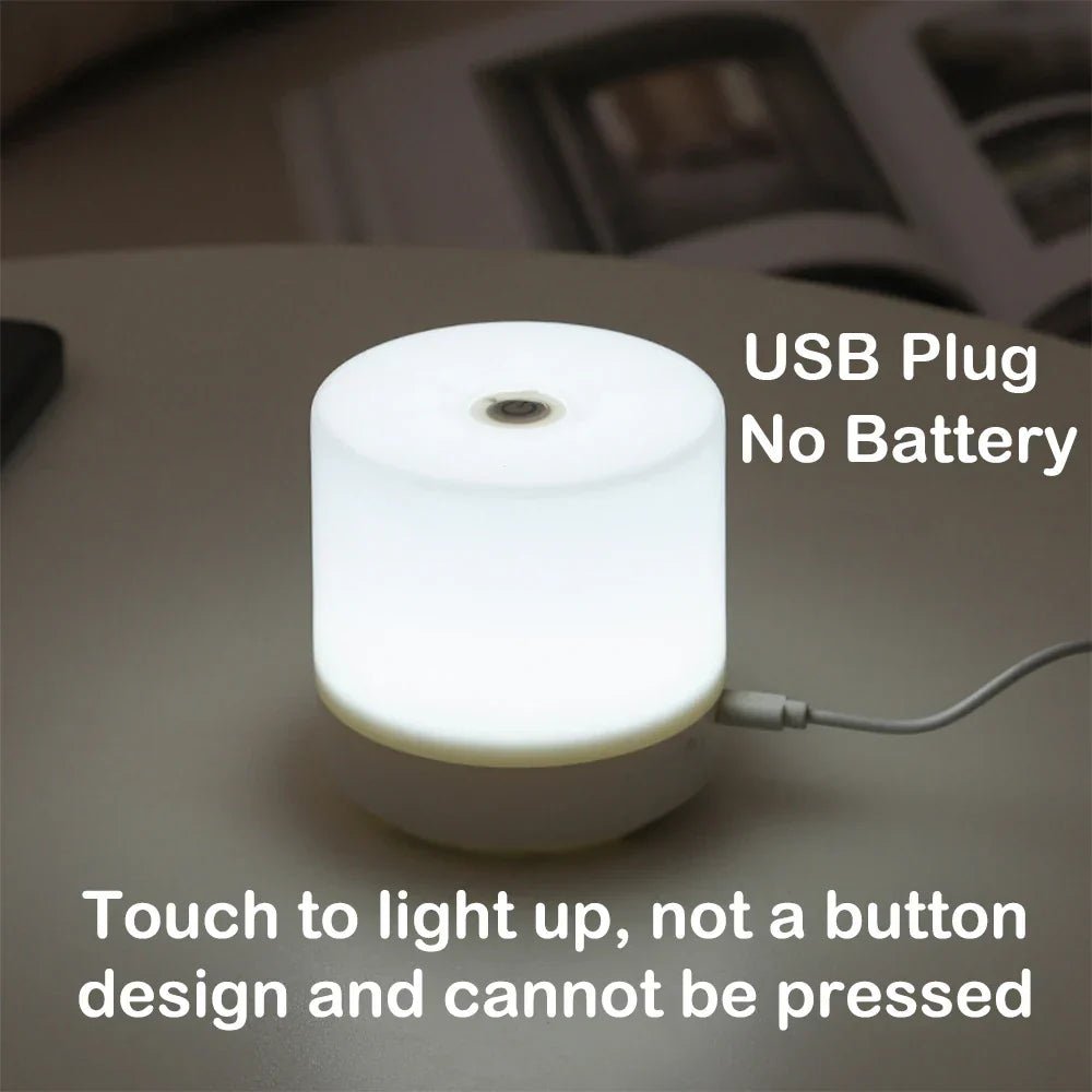 GlowEase – Compact LED Night Light with Touch Dimming - LivingLX
