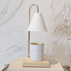 GlowHaven – Candle Warmer with Elegant Gold Accents - LivingLX