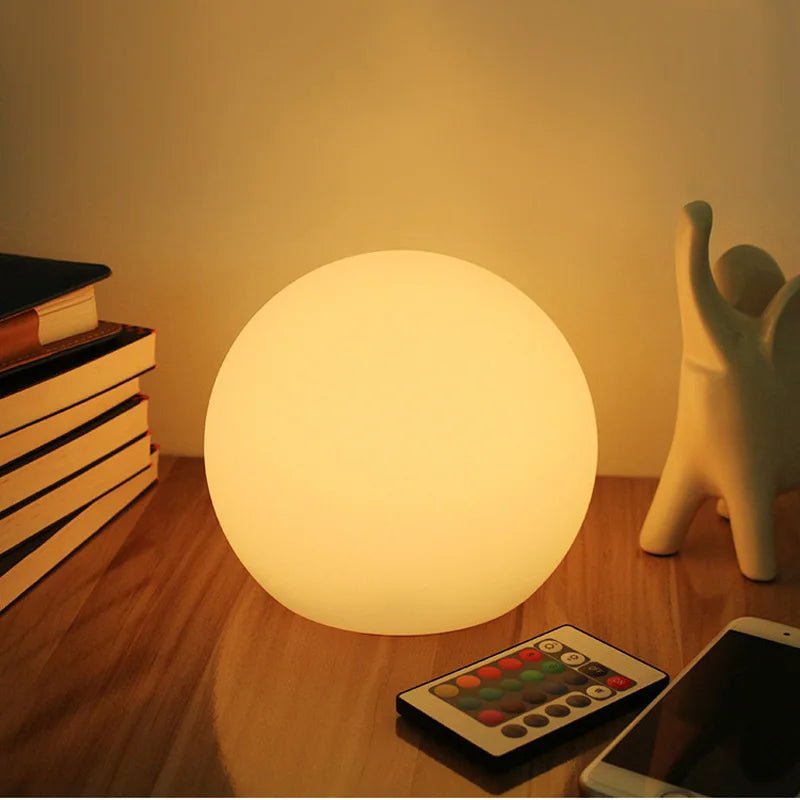 GlowSphere – Modern Table Lamp with Worldly Elegance - LivingLX