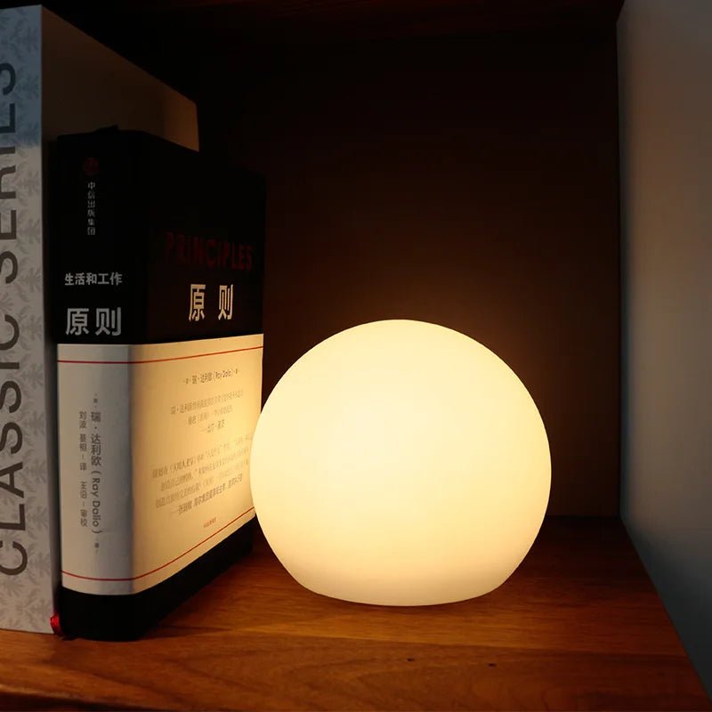 GlowSphere – Modern Table Lamp with Worldly Elegance - LivingLX