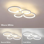Halo Ring Semi-Flush Mount (16"–31") - LivingLX