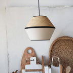 Haru Raffia Fabric Pendant (14"–16") - LivingLX
