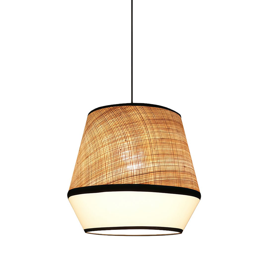 Haru Raffia Fabric Pendant (14"–16") - LivingLX
