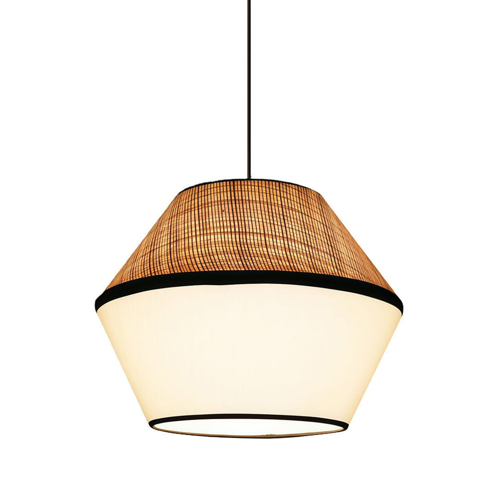 Haru Raffia Fabric Pendant (14"–16") - LivingLX