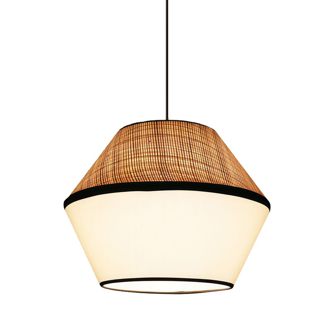 Haru Raffia Fabric Pendant (14"–16") - LivingLX
