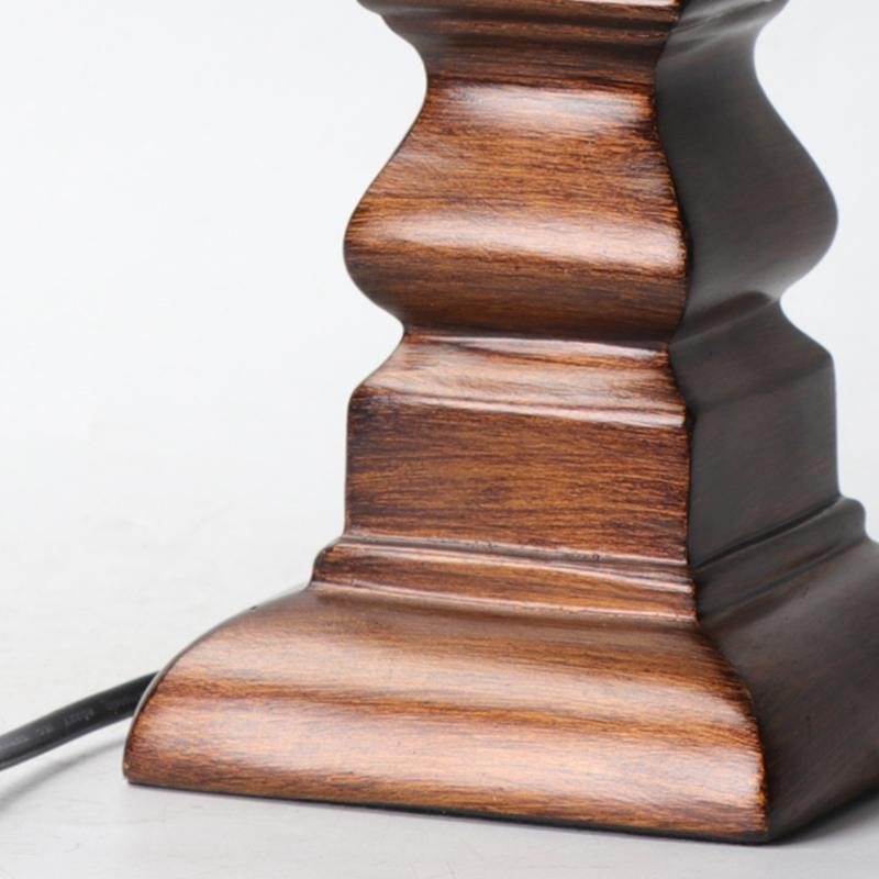 Hollis Wood Tower Table Lamp (24"–28") - LivingLX