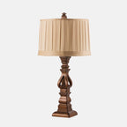 Hollis Wood Tower Table Lamp (24"–28") - LivingLX
