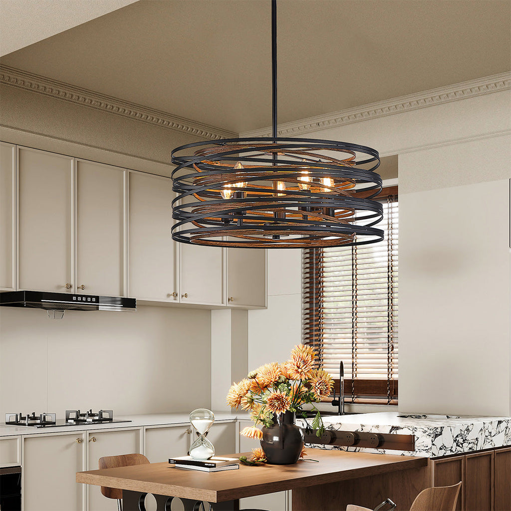 Ridley Drum Cage Pendant (13"–24")