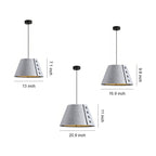 Indigo Felt Acoustic Pendant (13"–21") - LivingLX