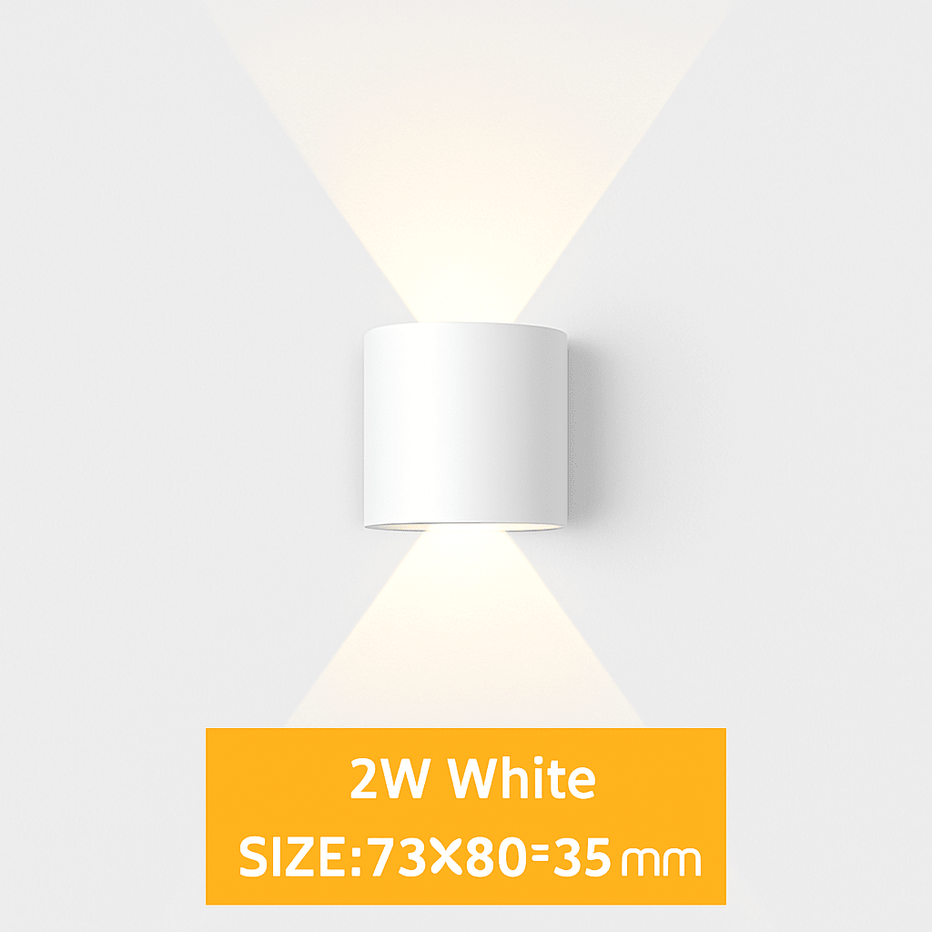 IP65 Waterproof Outdoor LED Wall Sconce | Modern Up & Down Aluminum Wall Light for Porch, Garden & Stairs - LivingLX