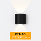 IP65 Waterproof Outdoor LED Wall Sconce | Modern Up & Down Aluminum Wall Light for Porch, Garden & Stairs - LivingLX