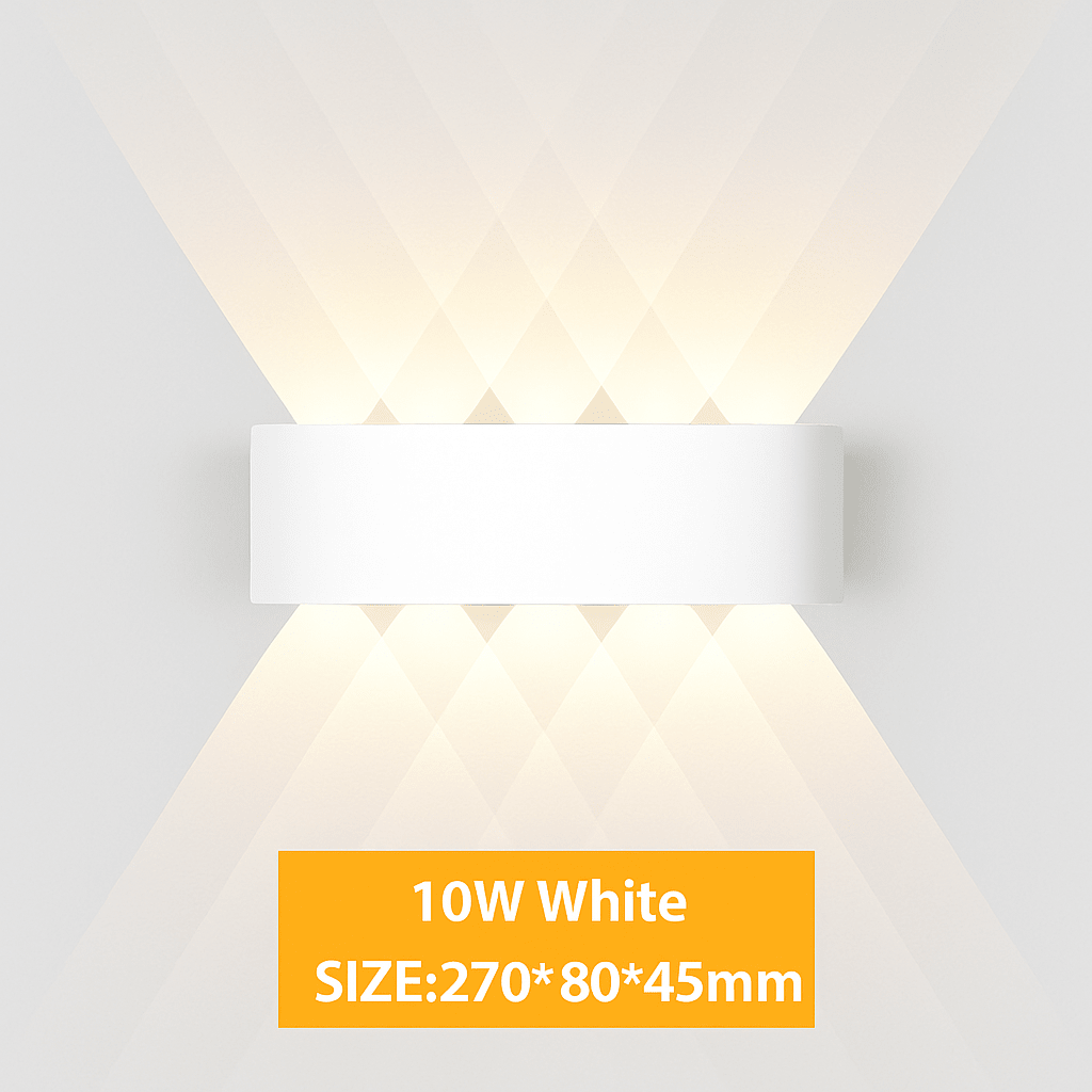 IP65 Waterproof Outdoor LED Wall Sconce | Modern Up & Down Aluminum Wall Light for Porch, Garden & Stairs - LivingLX