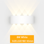 IP65 Waterproof Outdoor LED Wall Sconce | Modern Up & Down Aluminum Wall Light for Porch, Garden & Stairs - LivingLX