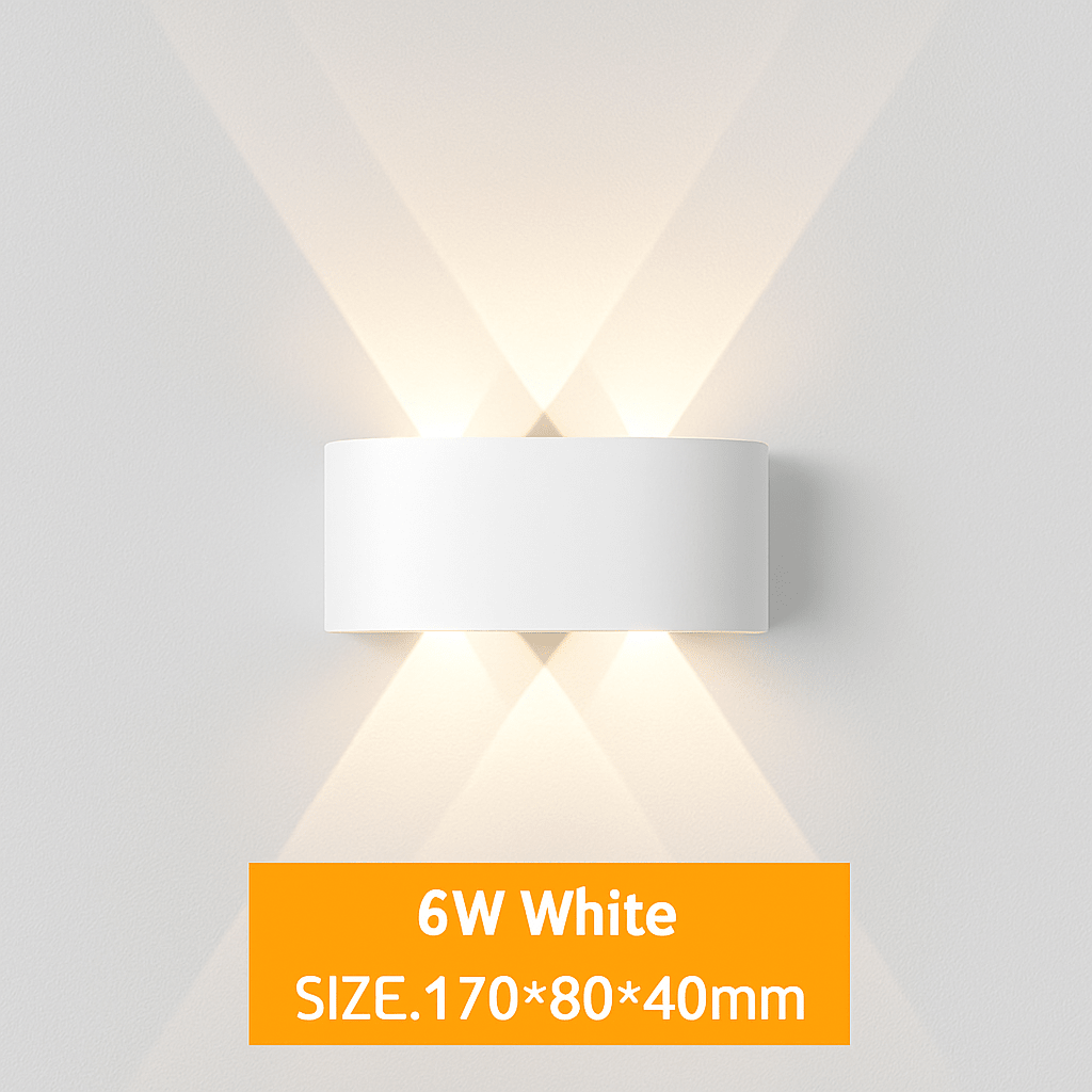 IP65 Waterproof Outdoor LED Wall Sconce | Modern Up & Down Aluminum Wall Light for Porch, Garden & Stairs - LivingLX