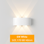 IP65 Waterproof Outdoor LED Wall Sconce | Modern Up & Down Aluminum Wall Light for Porch, Garden & Stairs - LivingLX