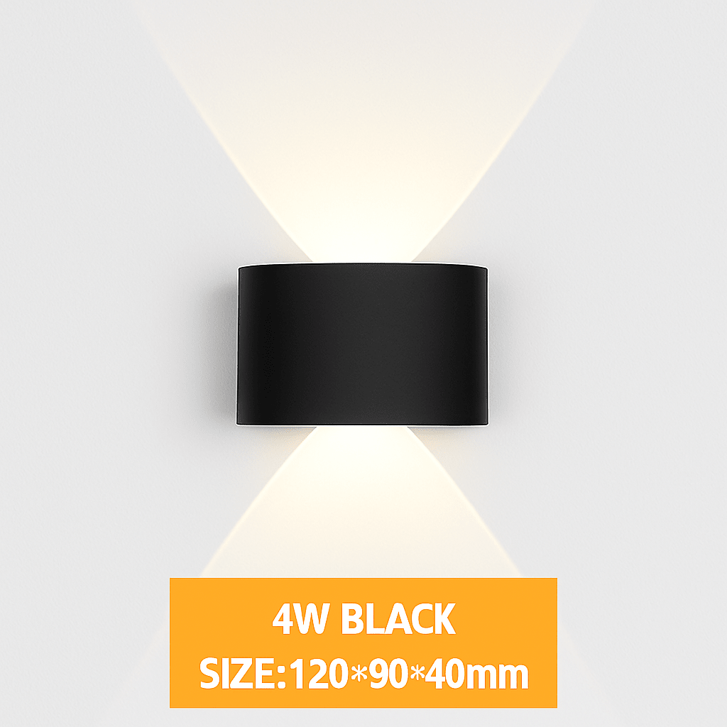 IP65 Waterproof Outdoor LED Wall Sconce | Modern Up & Down Aluminum Wall Light for Porch, Garden & Stairs - LivingLX