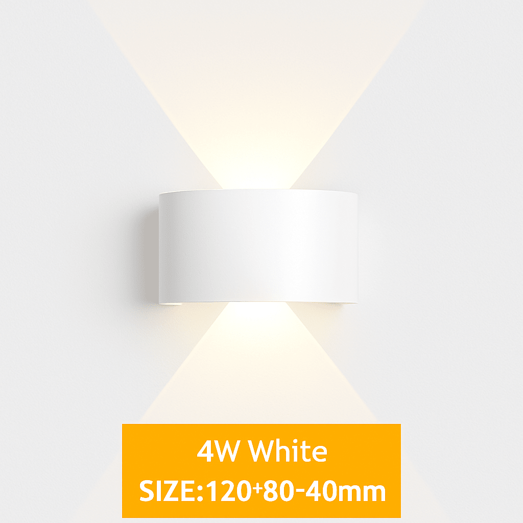 IP65 Waterproof Outdoor LED Wall Sconce | Modern Up & Down Aluminum Wall Light for Porch, Garden & Stairs - LivingLX