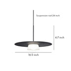 Isla Iron Island Pendant (17")