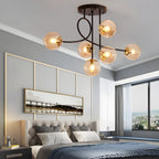 Juno Glass Globe Semi-Flush Mount (35") - LivingLX