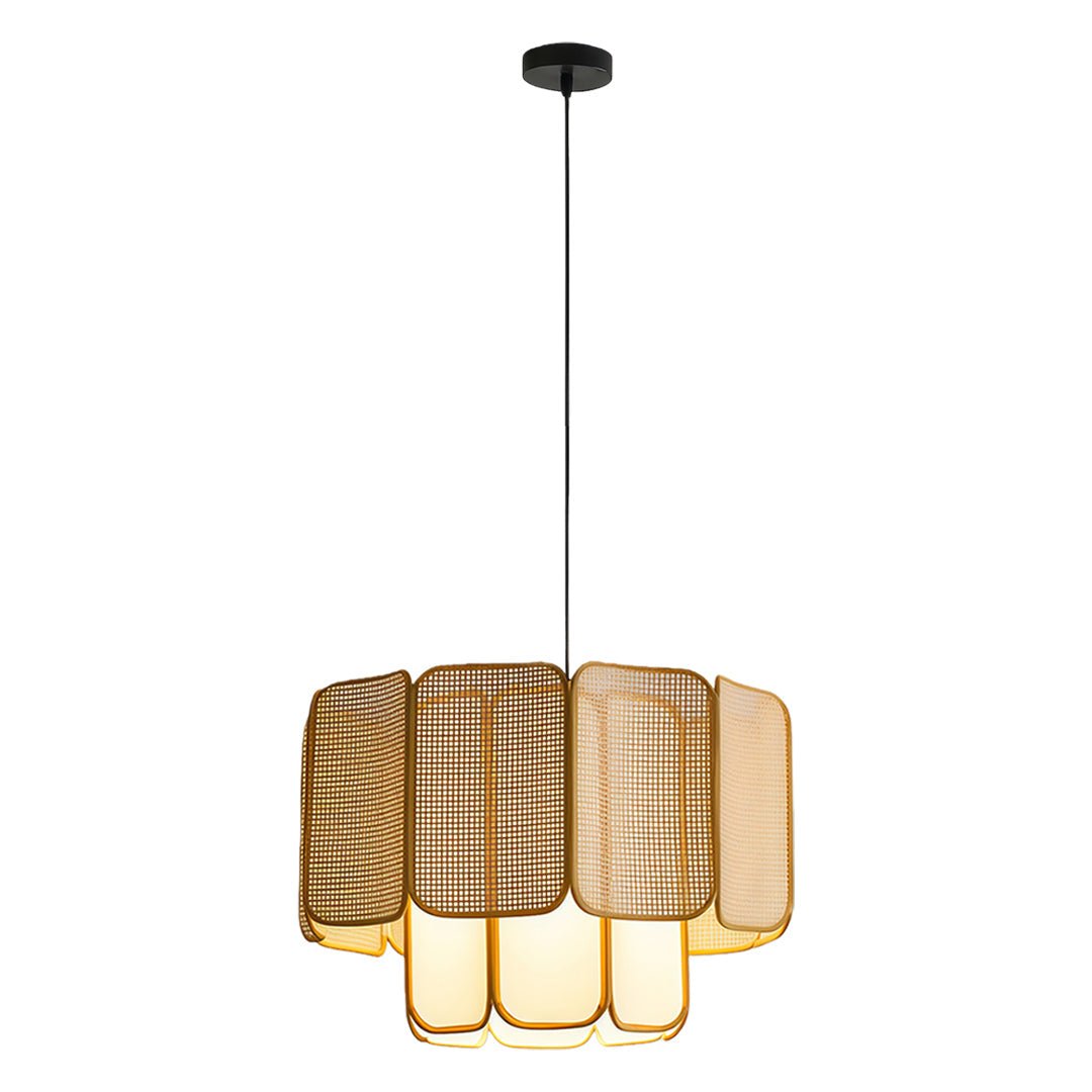 Kyoto Bamboo Rattan Pendant (16"–32") - LivingLX