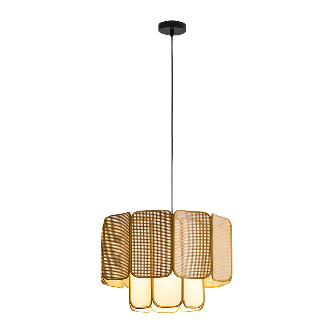 Kyoto Bamboo Rattan Pendant (16"–32") - LivingLX