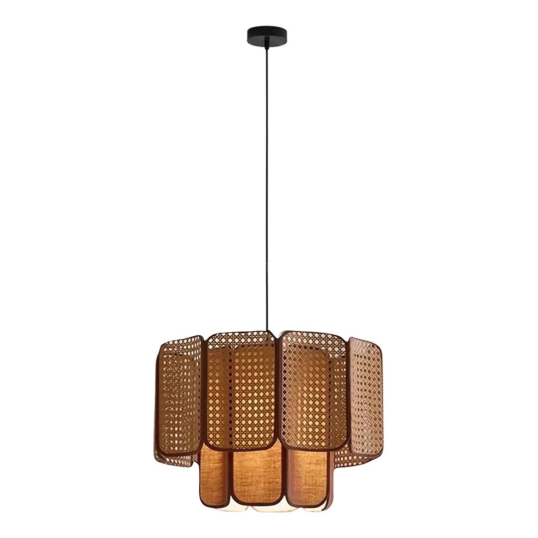 Kyoto Bamboo Rattan Pendant (16"–32") - LivingLX