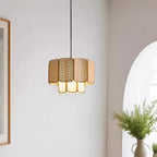 Kyoto Bamboo Rattan Pendant (16"–32") - LivingLX