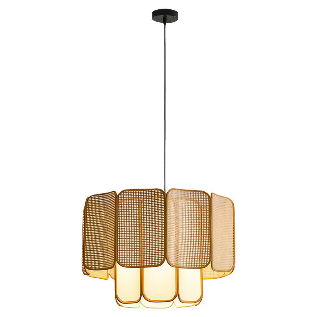 Kyoto Bamboo Rattan Pendant (16"–32") - LivingLX