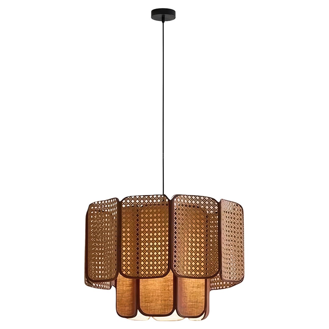 Kyoto Bamboo Rattan Pendant (16"–32") - LivingLX