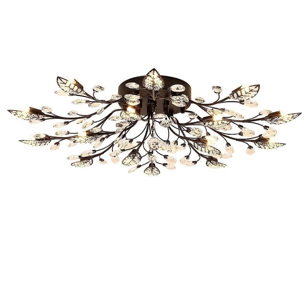 Laurel Crystal Chandelier (35") - LivingLX