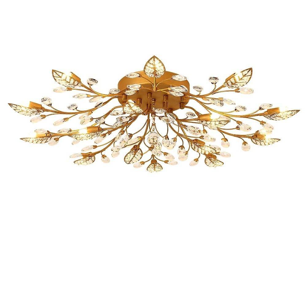 Laurel Crystal Chandelier (35") - LivingLX
