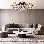 Laurel Crystal Chandelier (35") - LivingLX
