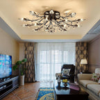Laurel Crystal Chandelier (35") - LivingLX
